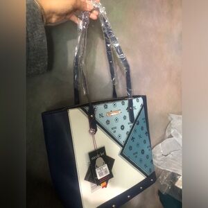 nicole Lee vegan leather tote NWTS